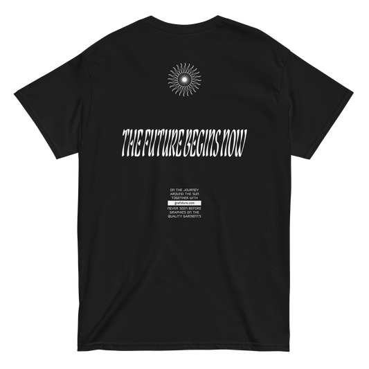 2024. The Journey. Black T-shirt with prints on the front and back. - GRAFOTURE