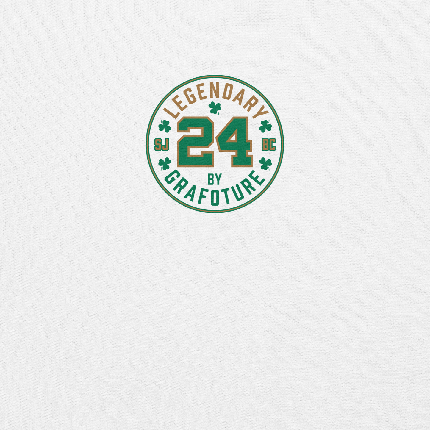 Legendary 24. Graphic Sweatshirt, White.