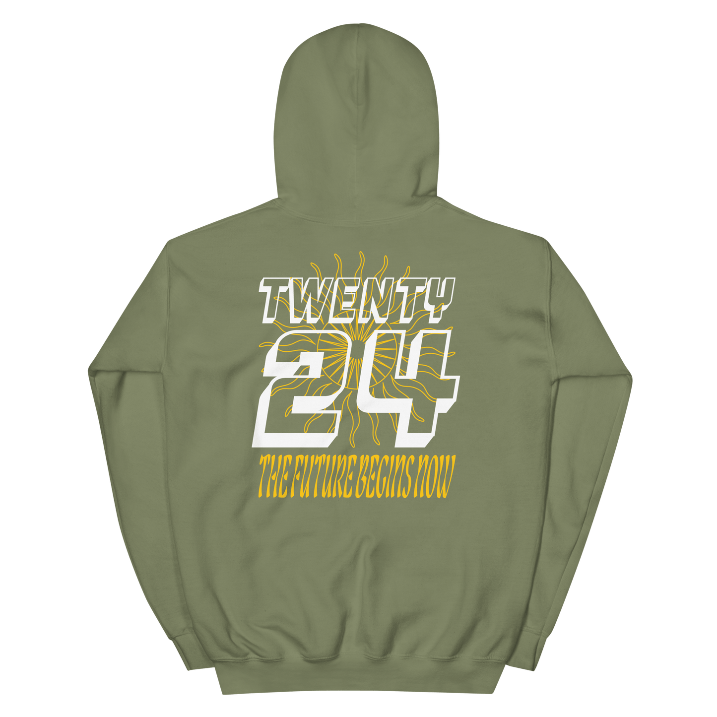 2024. All In. Hoodie with prints on the back, chest, and both sleeves. 3 colours available. - GRAFOTURE