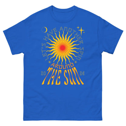 2024. Around The Sun. Classic T-shirt with a print on the front. - GRAFOTURE