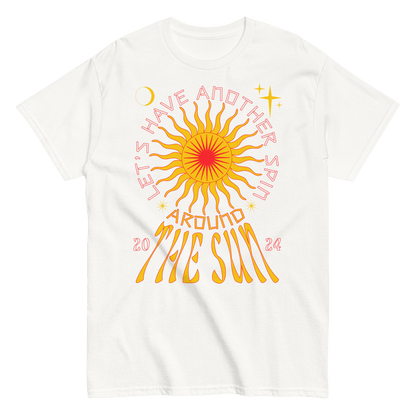 2024. Around The Sun. Classic T-shirt with a print on the front. - GRAFOTURE