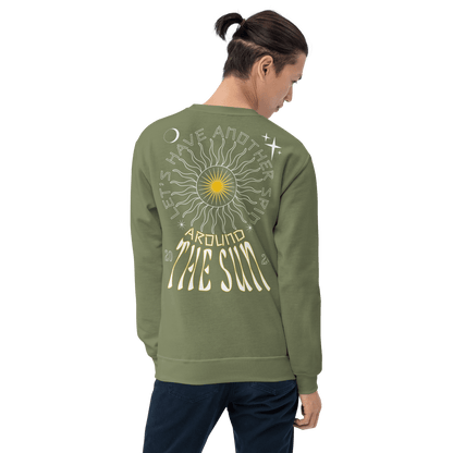 2024. Around The Sun. Sweatshirt with prints on the chest and back. - GRAFOTURE