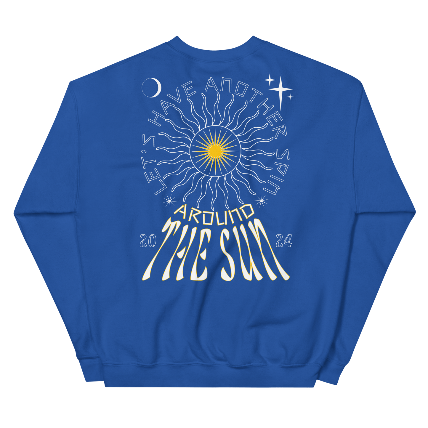 2024. Around The Sun. Sweatshirt with prints on the chest and back. - GRAFOTURE