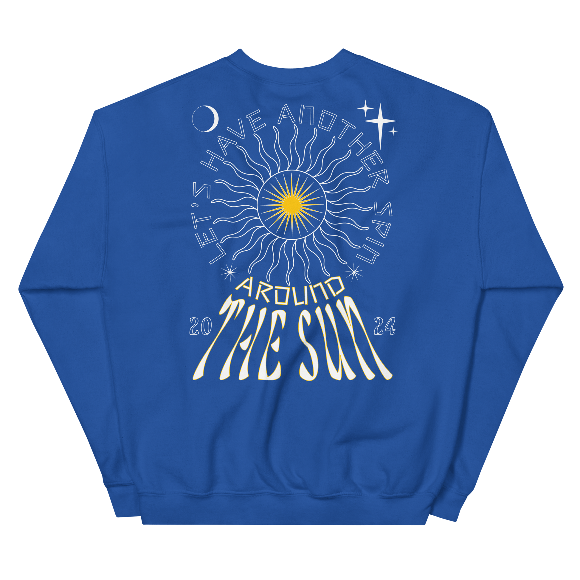 2024. Around The Sun. Sweatshirt with prints on the chest and back. - GRAFOTURE