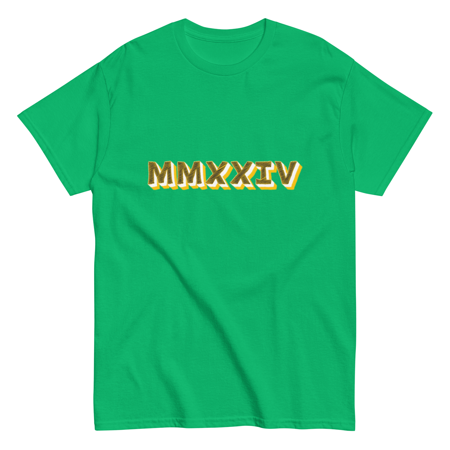 2024. MMXXIV. Classic T-shirt with a print on the front. - GRAFOTURE