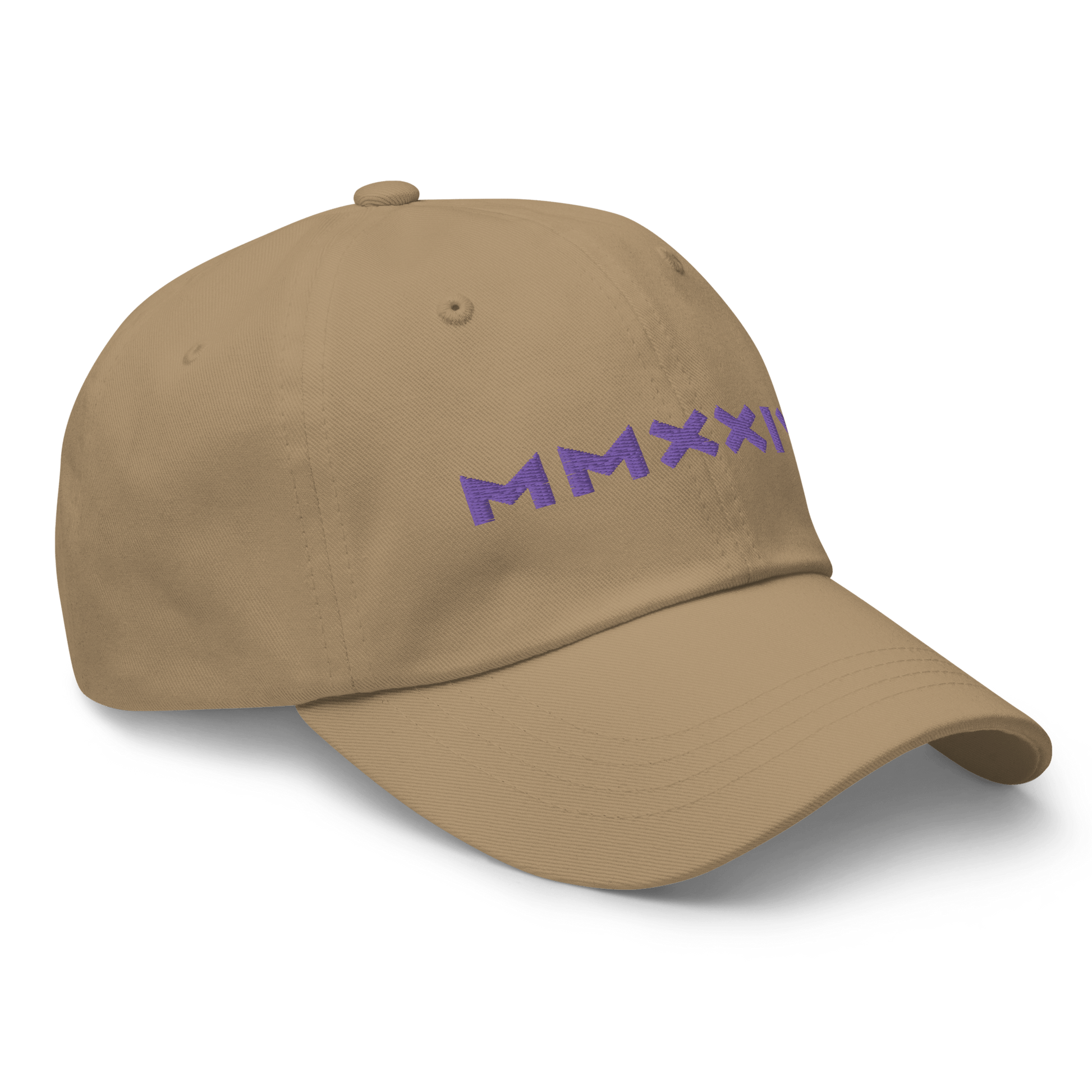 2024. MMXXIV. Dad Cap with embroidery on the front and back. - GRAFOTURE