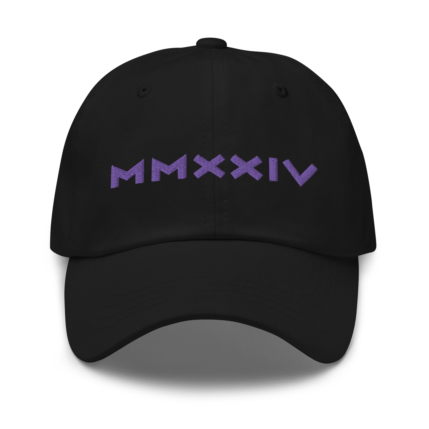 2024. MMXXIV. Dad Cap with embroidery on the front and back. - GRAFOTURE