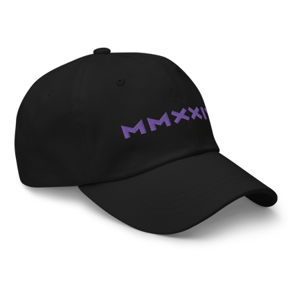 2024. MMXXIV. Dad Cap with embroidery on the front and back. - GRAFOTURE