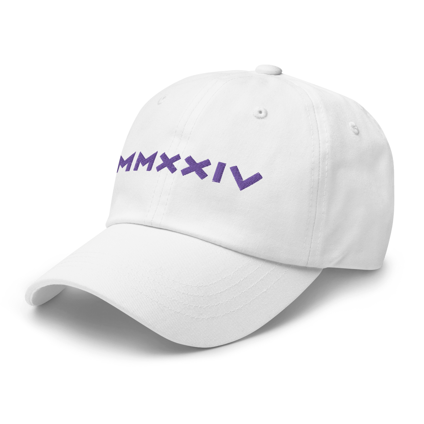 2024. MMXXIV. Dad Cap with embroidery on the front and back. - GRAFOTURE