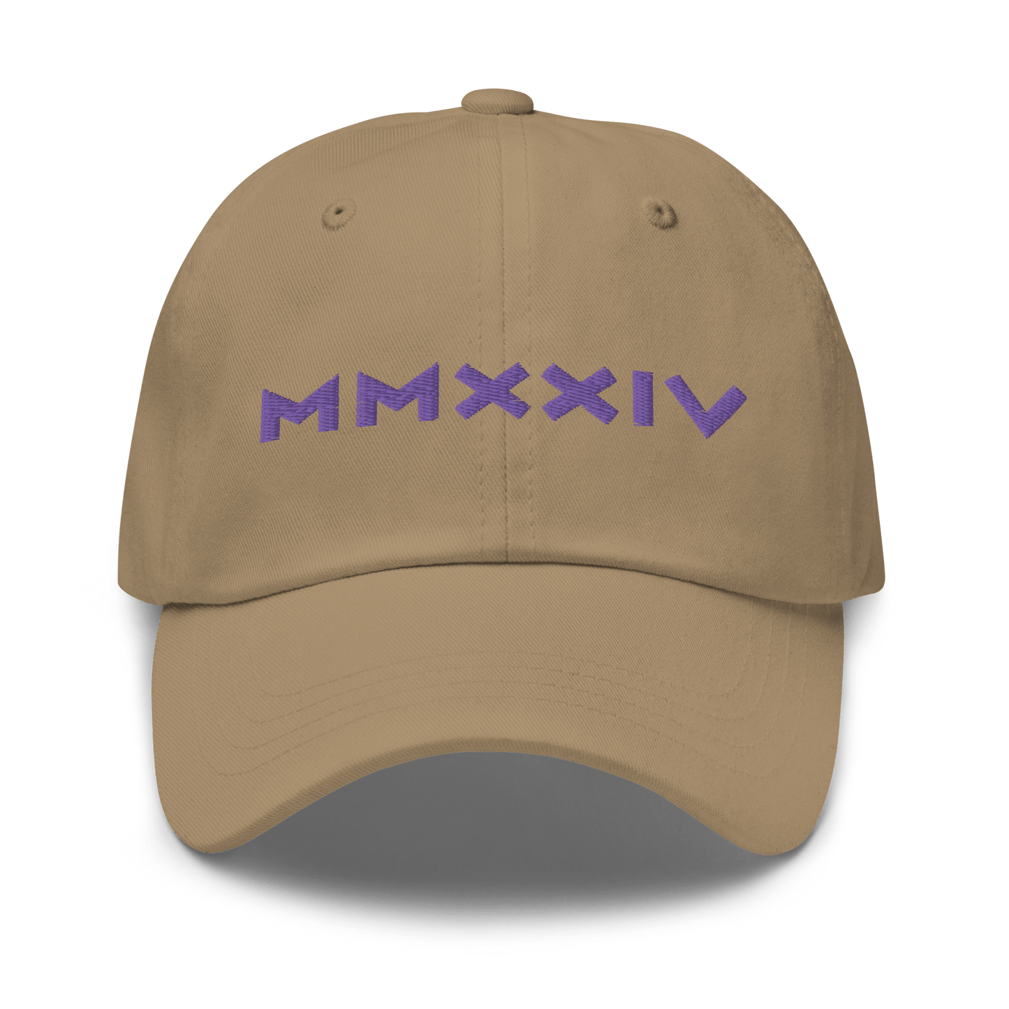 2024. MMXXIV. Dad Cap with embroidery on the front and back. - GRAFOTURE