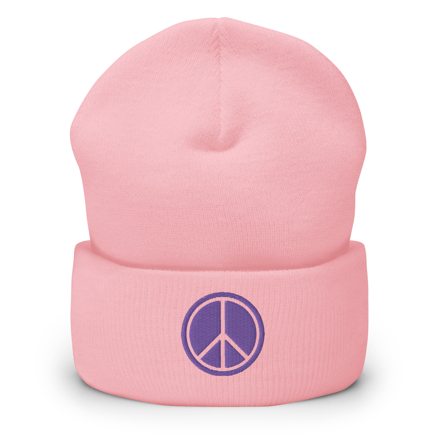 2024. Peace. Cuffed Beanie with embroidery on the front. - GRAFOTURE