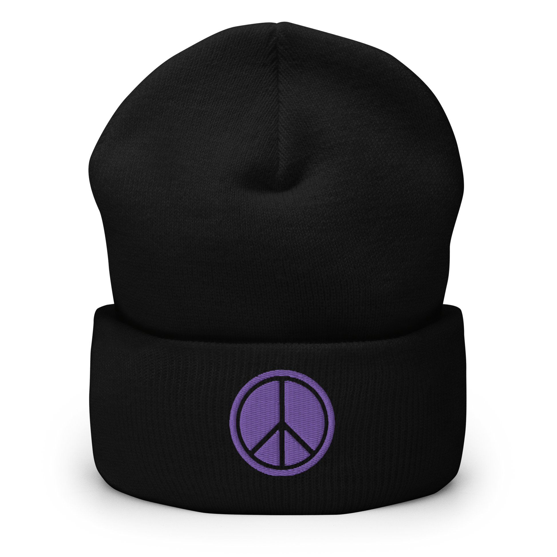 2024. Peace. Cuffed Beanie with embroidery on the front. - GRAFOTURE