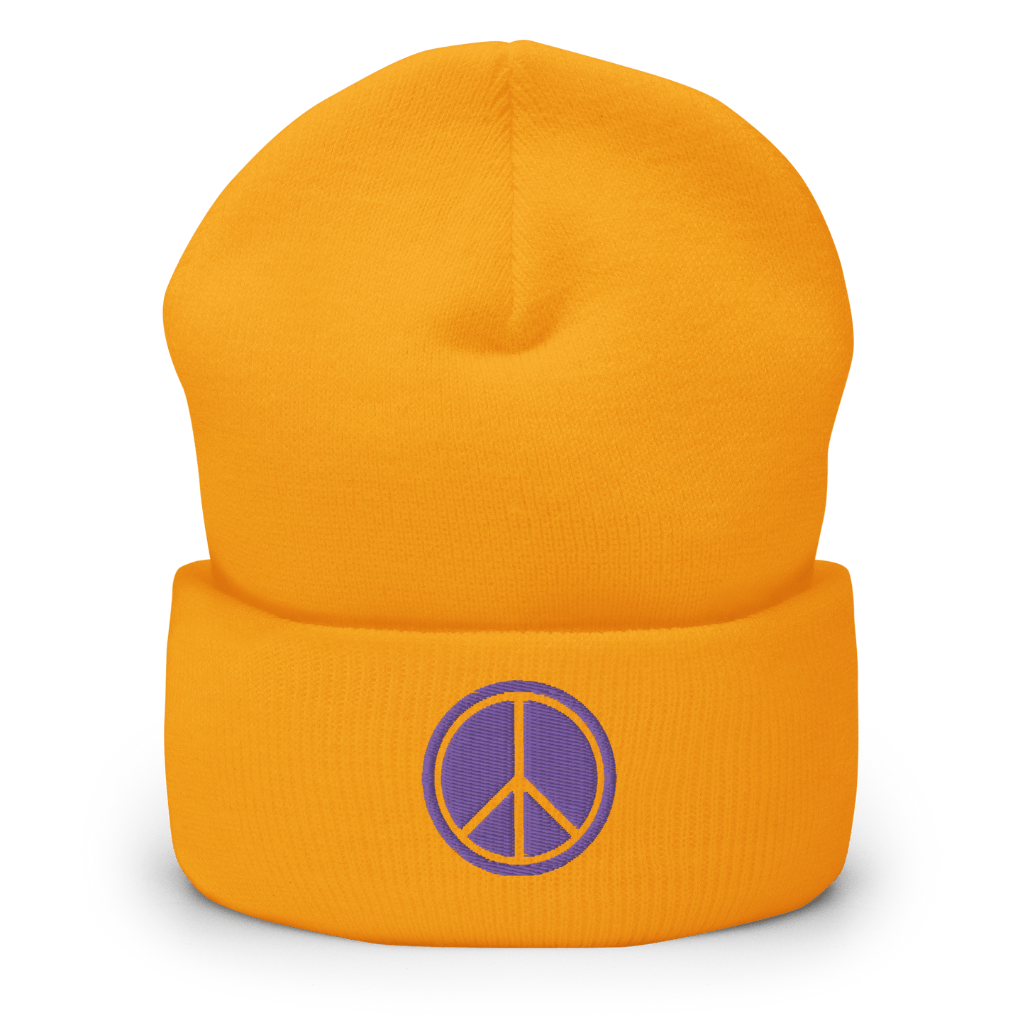 2024. Peace. Cuffed Beanie with embroidery on the front. - GRAFOTURE