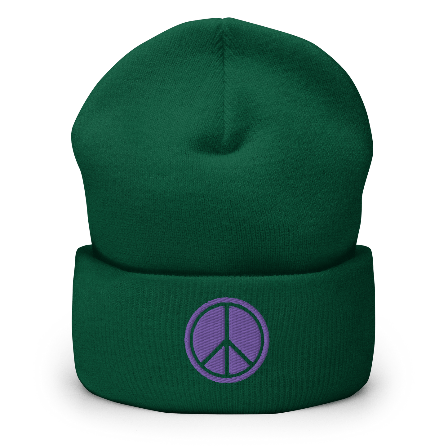 2024. Peace. Cuffed Beanie with embroidery on the front. - GRAFOTURE