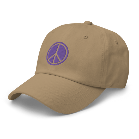 2024. Peace. Dad Cap with embroidery on the front and back. - GRAFOTURE