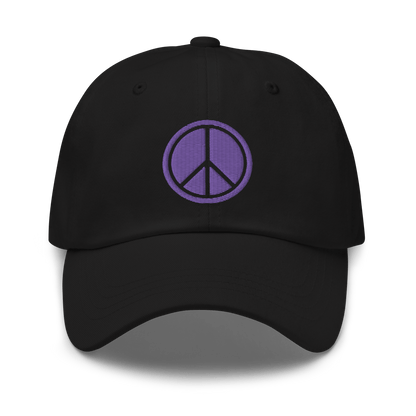 2024. Peace. Dad Cap with embroidery on the front and back. - GRAFOTURE