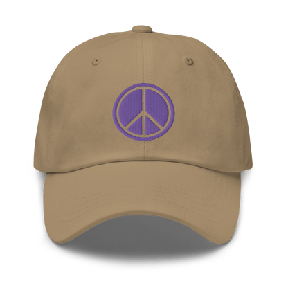 2024. Peace. Dad Cap with embroidery on the front and back. - GRAFOTURE