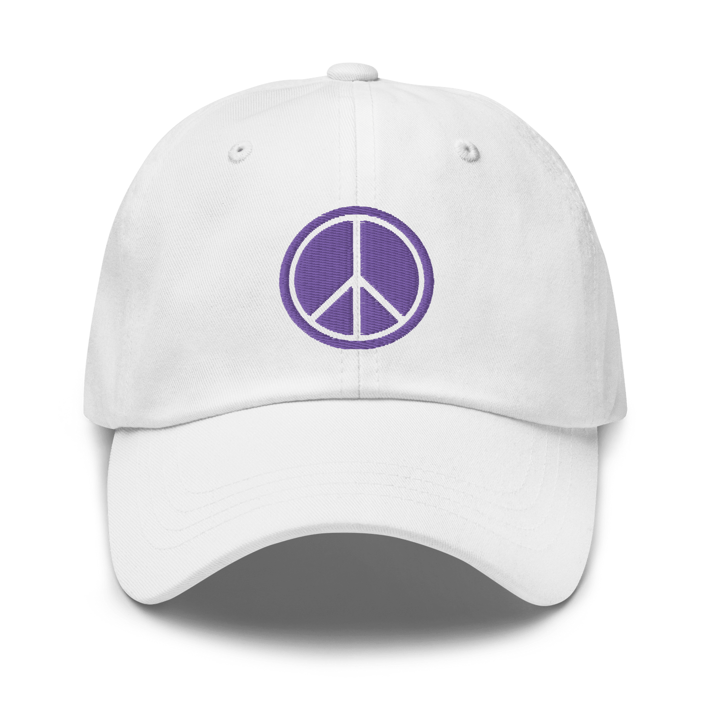 2024. Peace. Dad Cap with embroidery on the front and back. - GRAFOTURE