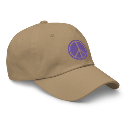 2024. Peace. Dad Cap with embroidery on the front and back. - GRAFOTURE