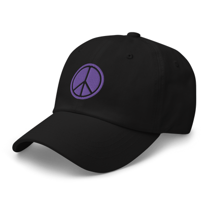 2024. Peace. Dad Cap with embroidery on the front and back. - GRAFOTURE