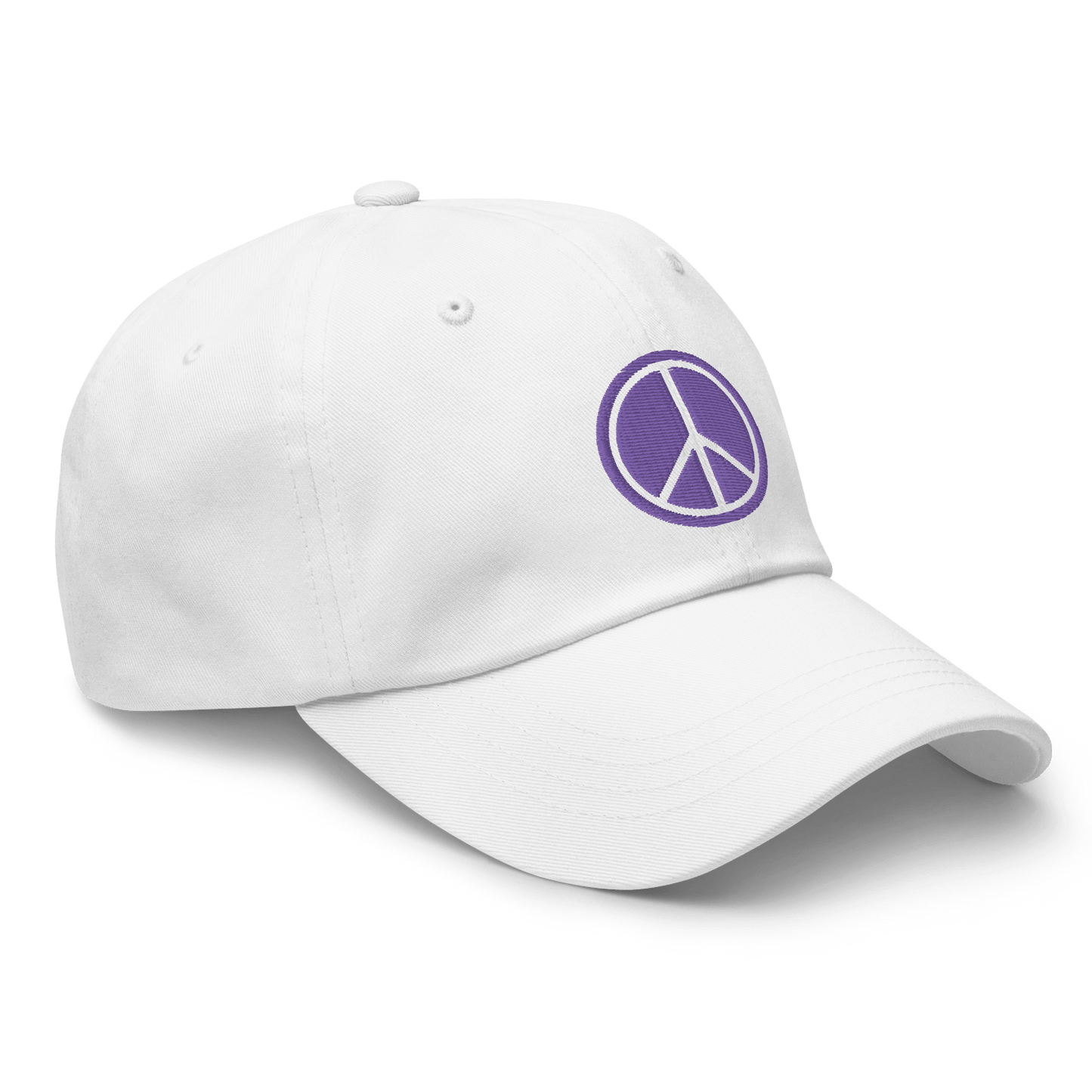 2024. Peace. Dad Cap with embroidery on the front and back. - GRAFOTURE