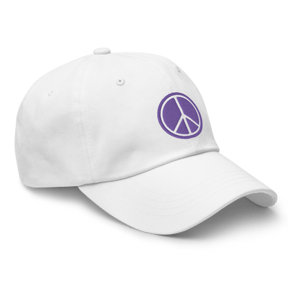 2024. Peace. Dad Cap with embroidery on the front and back. - GRAFOTURE