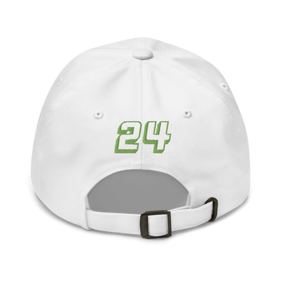 2024. Spring Edition. Embroidered Dad Cap, White. - GRAFOTURE