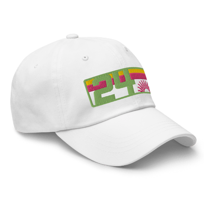 2024. Spring Edition. Embroidered Dad Cap, White. - GRAFOTURE