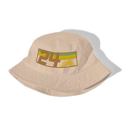 2024. Spring Edition. Embroidered Organic Bucket Hat, Desert Sand. - GRAFOTURE