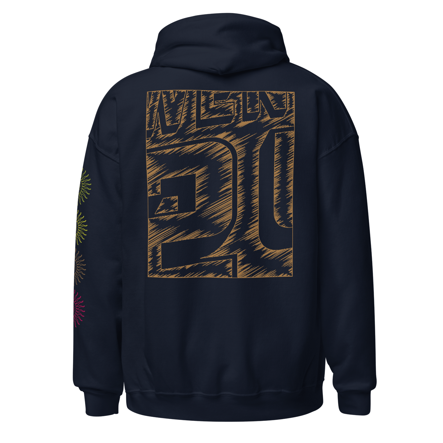 2024. Spring Edition. Graphic Hoodie, Navy. - GRAFOTURE