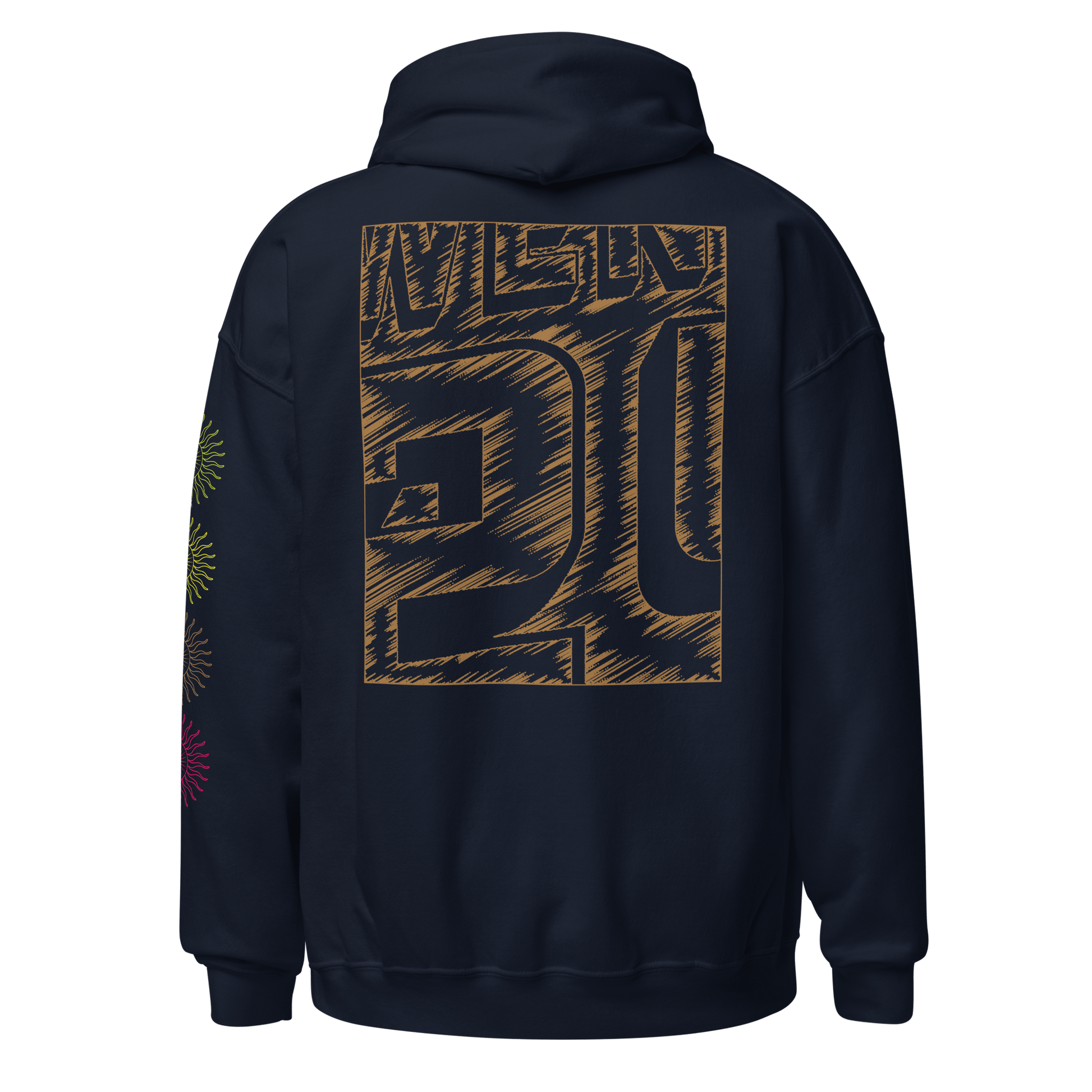 2024. Spring Edition. Graphic Hoodie, Navy. - GRAFOTURE