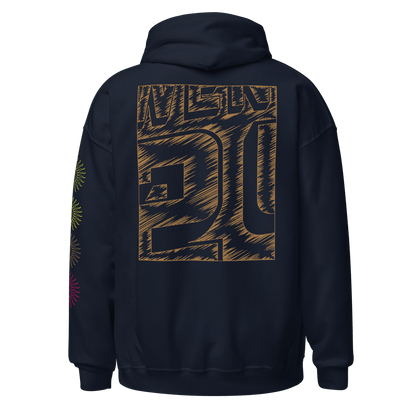 2024. Spring Edition. Graphic Hoodie, Navy. - GRAFOTURE