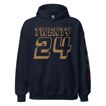 2024. Spring Edition. Graphic Hoodie, Navy. - GRAFOTURE