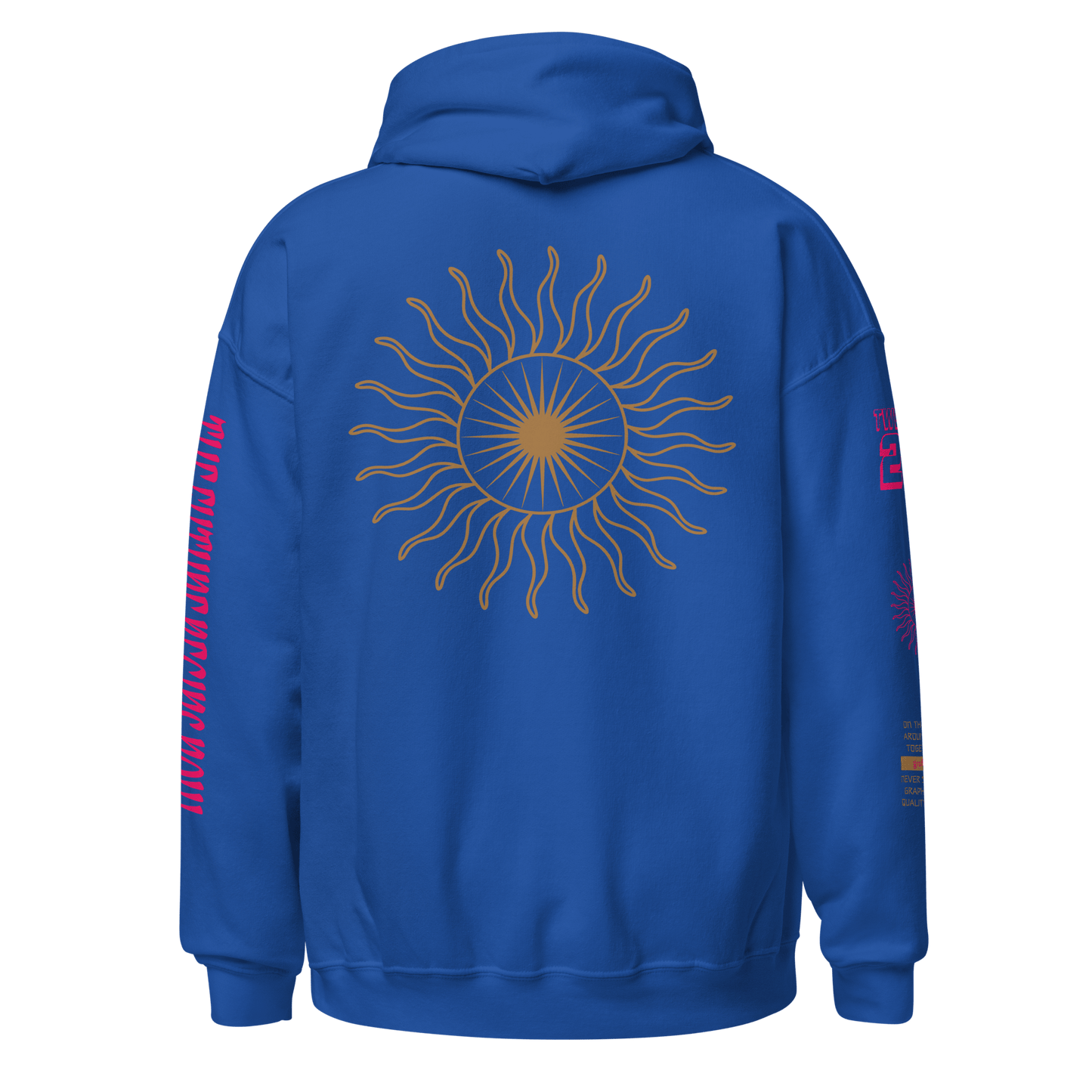 2024. Spring Edition. Graphic Hoodie, Royal Blue. - GRAFOTURE