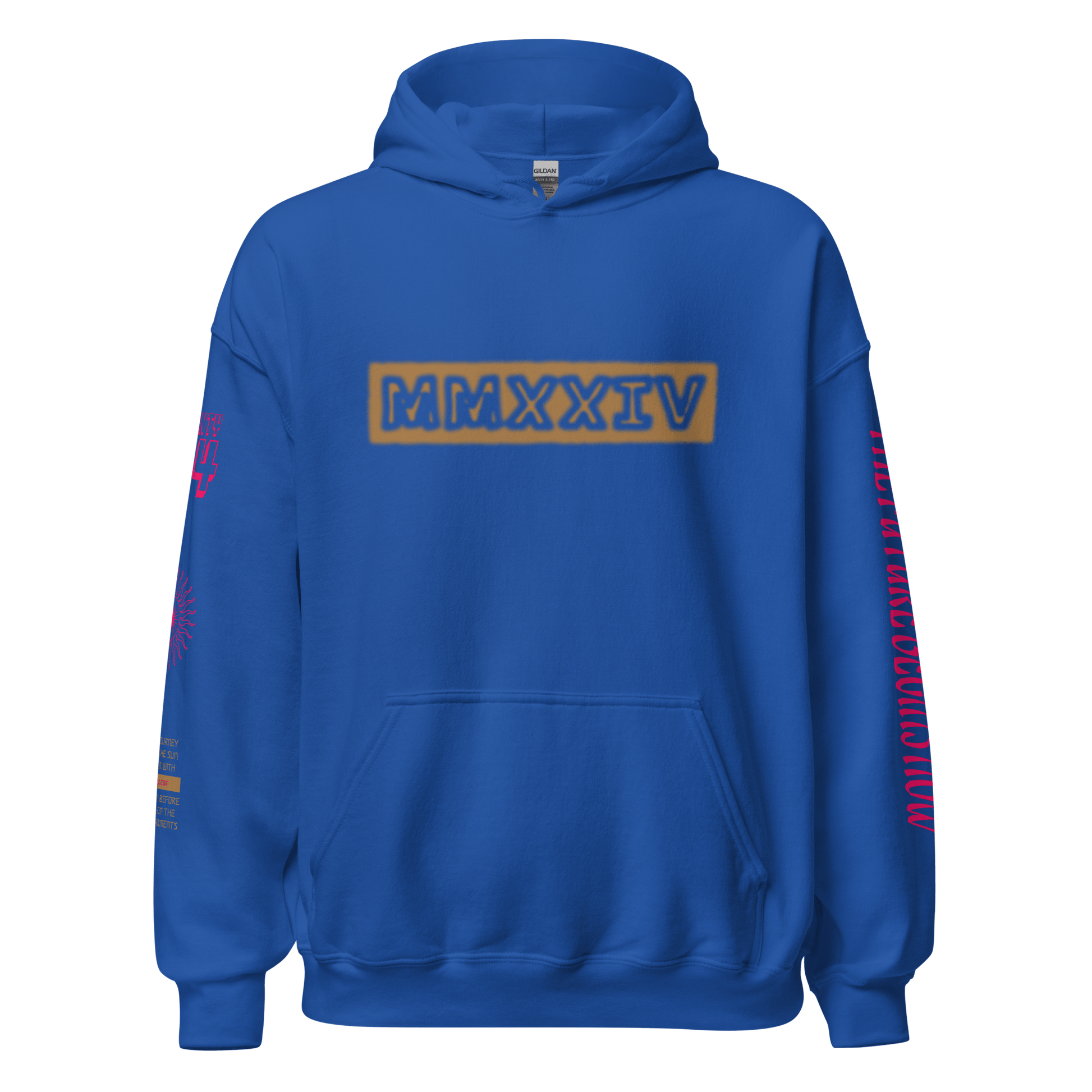 2024. Spring Edition. Graphic Hoodie, Royal Blue. - GRAFOTURE