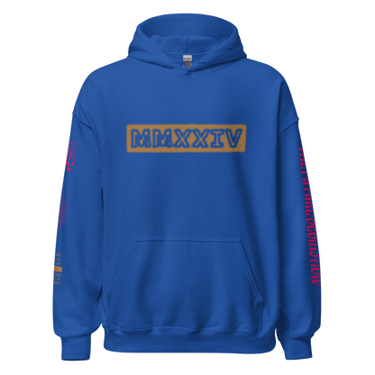 2024. Spring Edition. Graphic Hoodie, Royal Blue. - GRAFOTURE