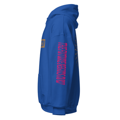 2024. Spring Edition. Graphic Hoodie, Royal Blue. - GRAFOTURE