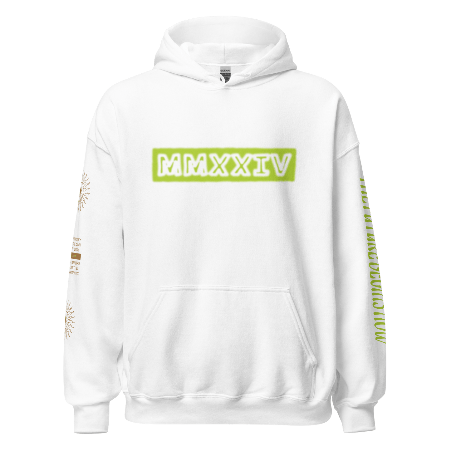 2024. Spring Edition. Graphic Hoodie, White. - GRAFOTURE