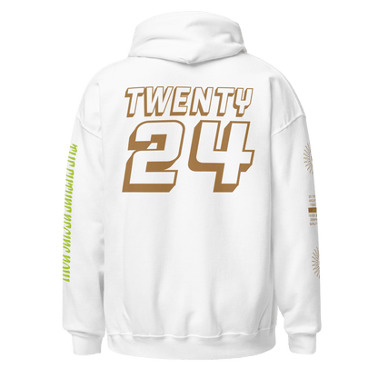 2024. Spring Edition. Graphic Hoodie, White. - GRAFOTURE