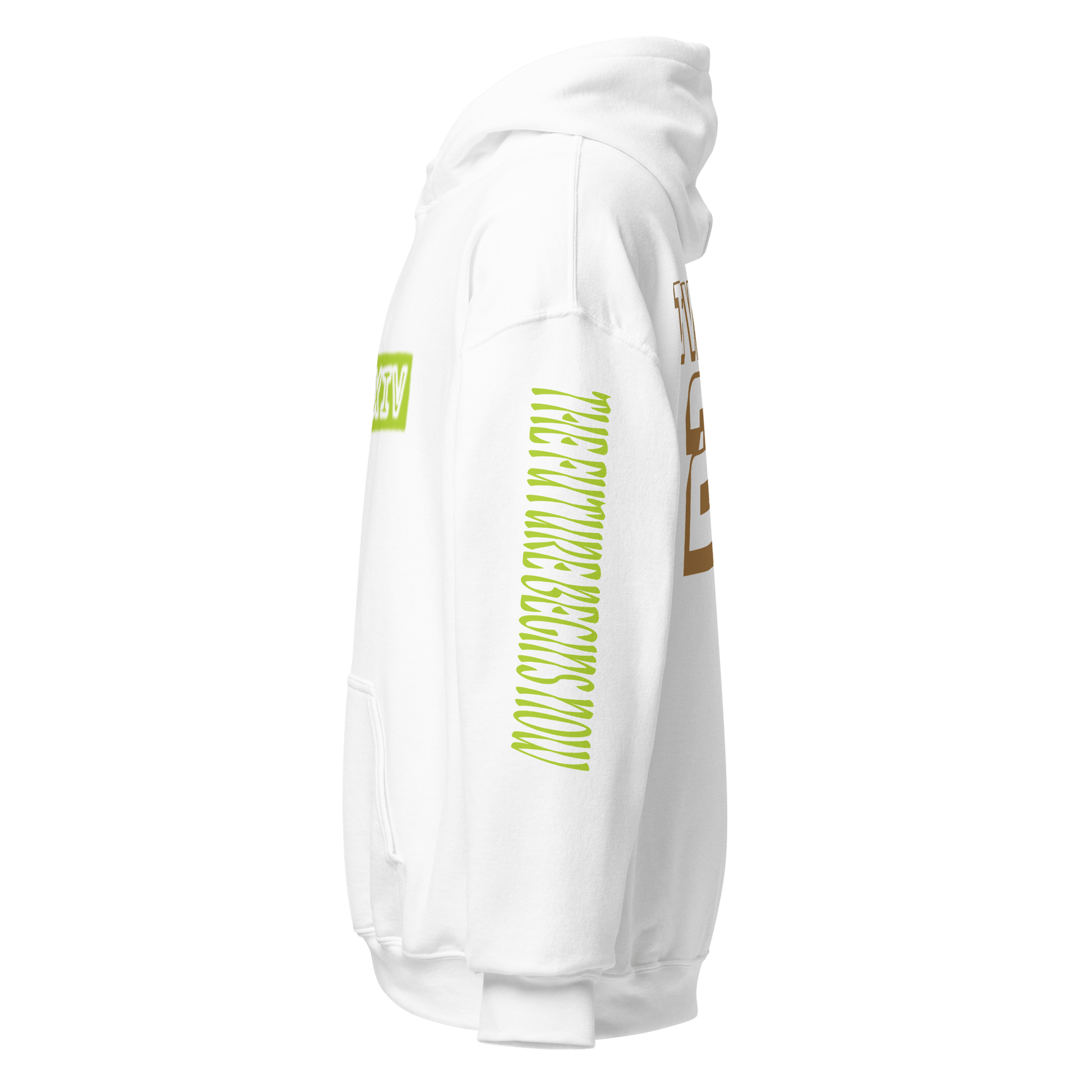 2024. Spring Edition. Graphic Hoodie, White. - GRAFOTURE