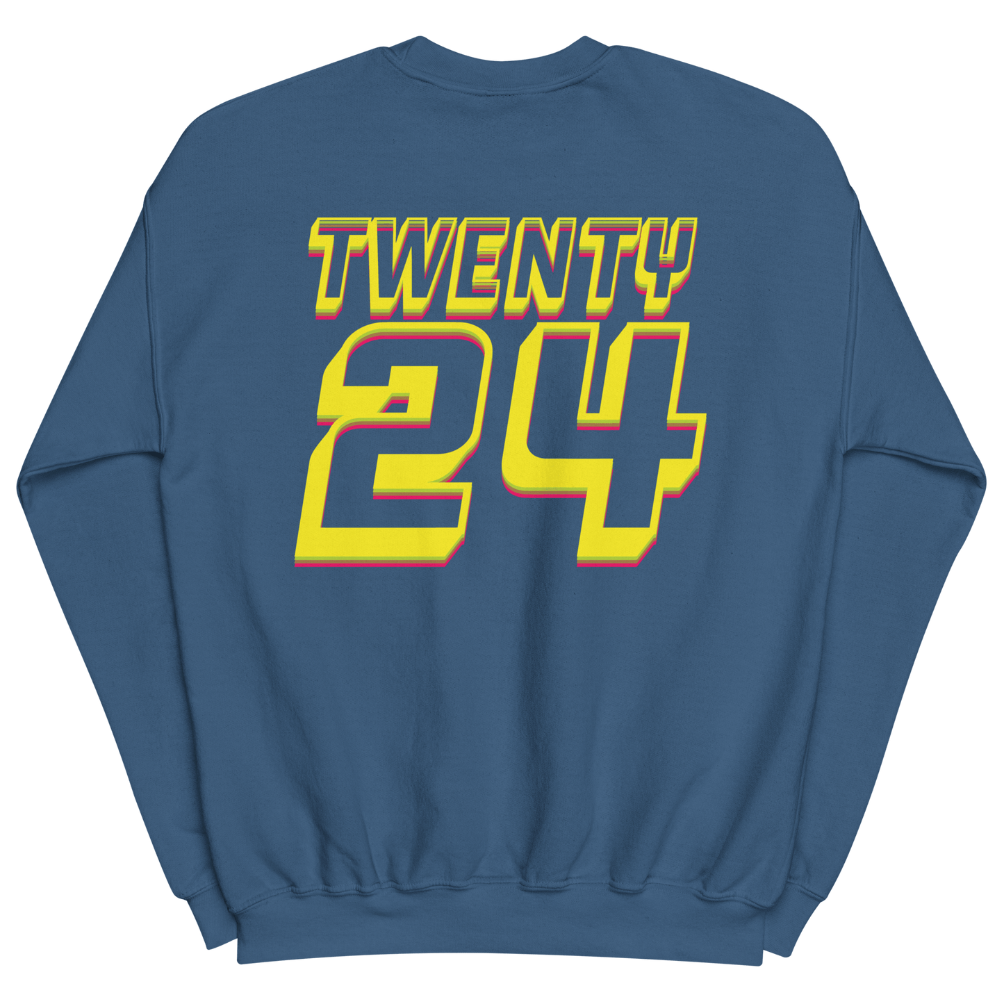 2024. Spring Edition. Graphic Sweatshirt, Indigo Blue. - GRAFOTURE