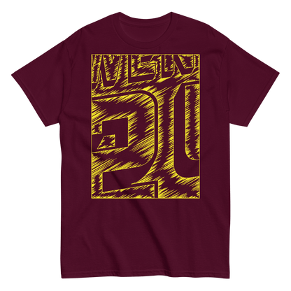 2024. Spring Edition. Graphic T-shirt, Maroon. - GRAFOTURE