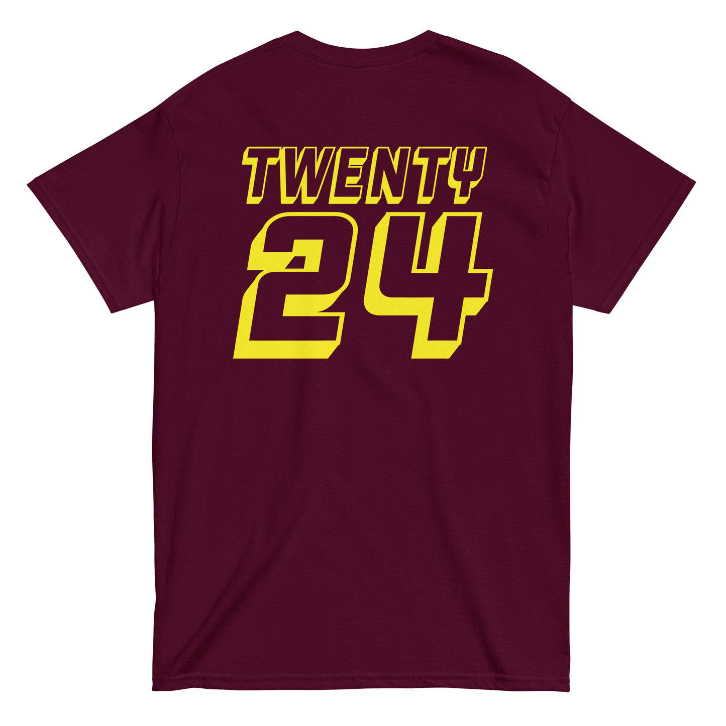 2024. Spring Edition. Graphic T-shirt, Maroon. - GRAFOTURE