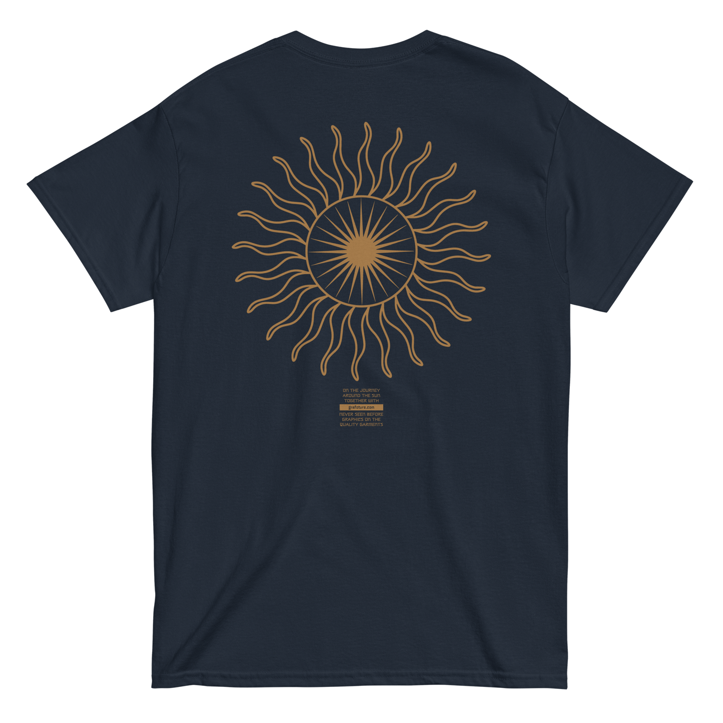 2024. Spring Edition. Graphic T-shirt, Navy - GRAFOTURE