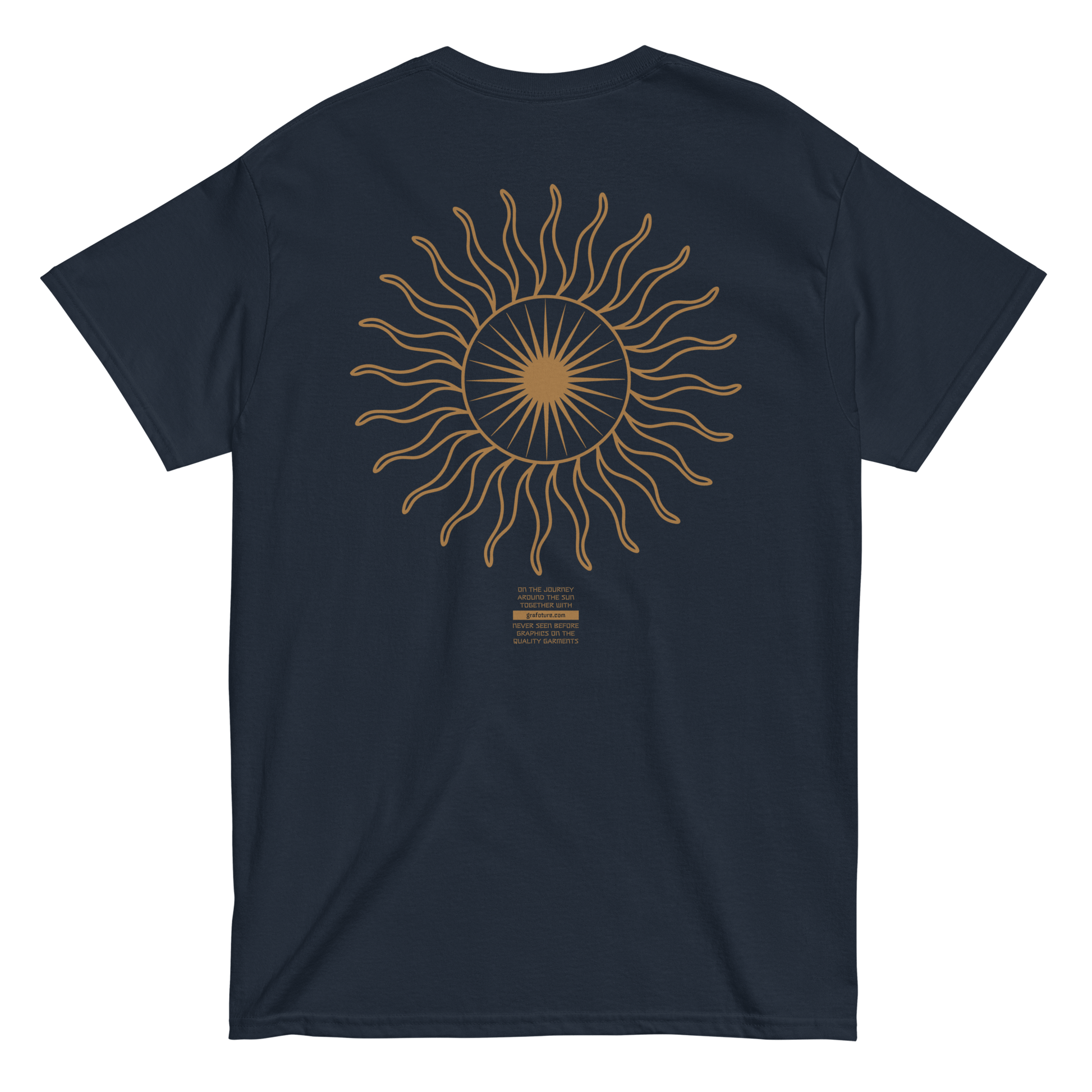 2024. Spring Edition. Graphic T-shirt, Navy - GRAFOTURE