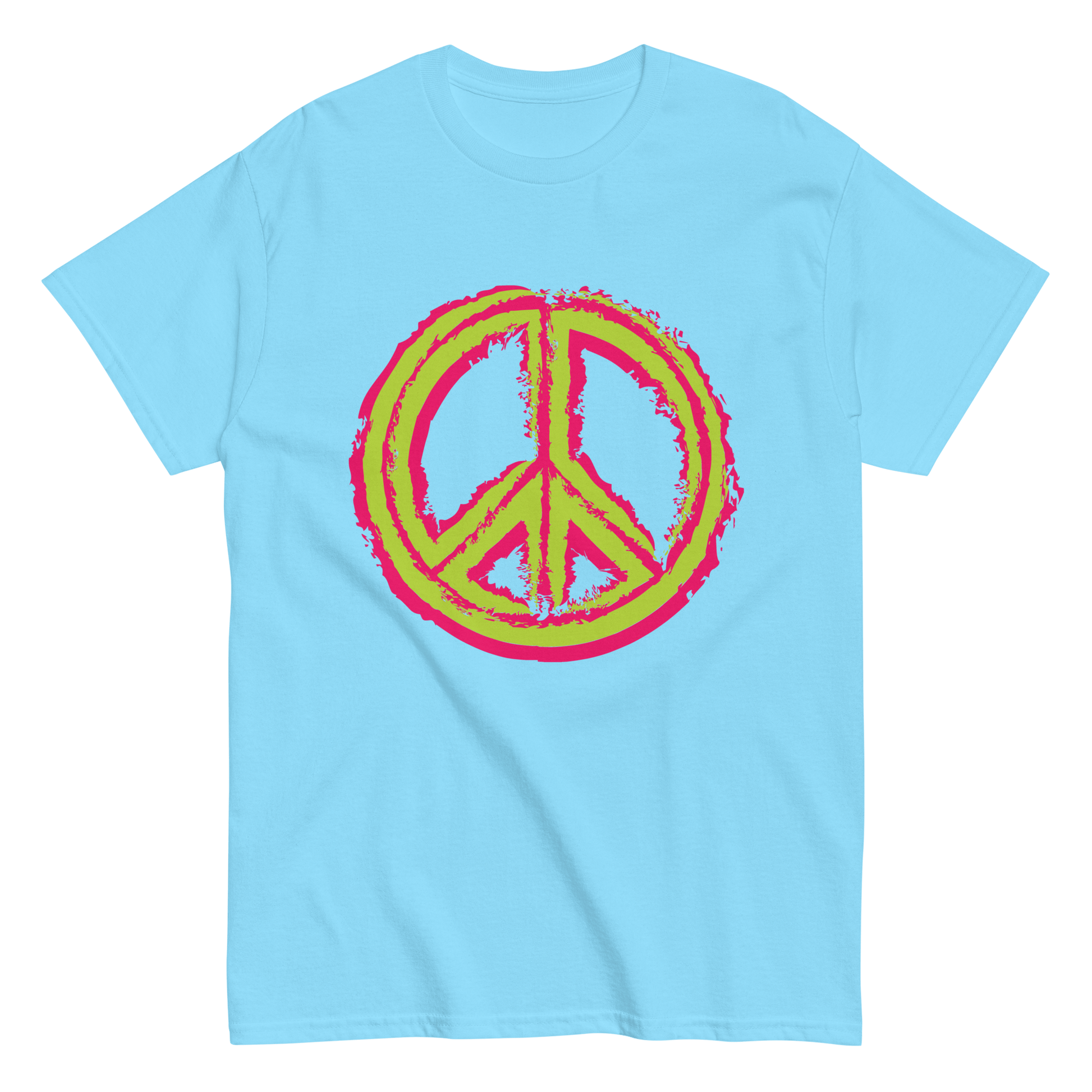 2024. Spring Edition. Graphic T-shirt, Sky Blue - GRAFOTURE