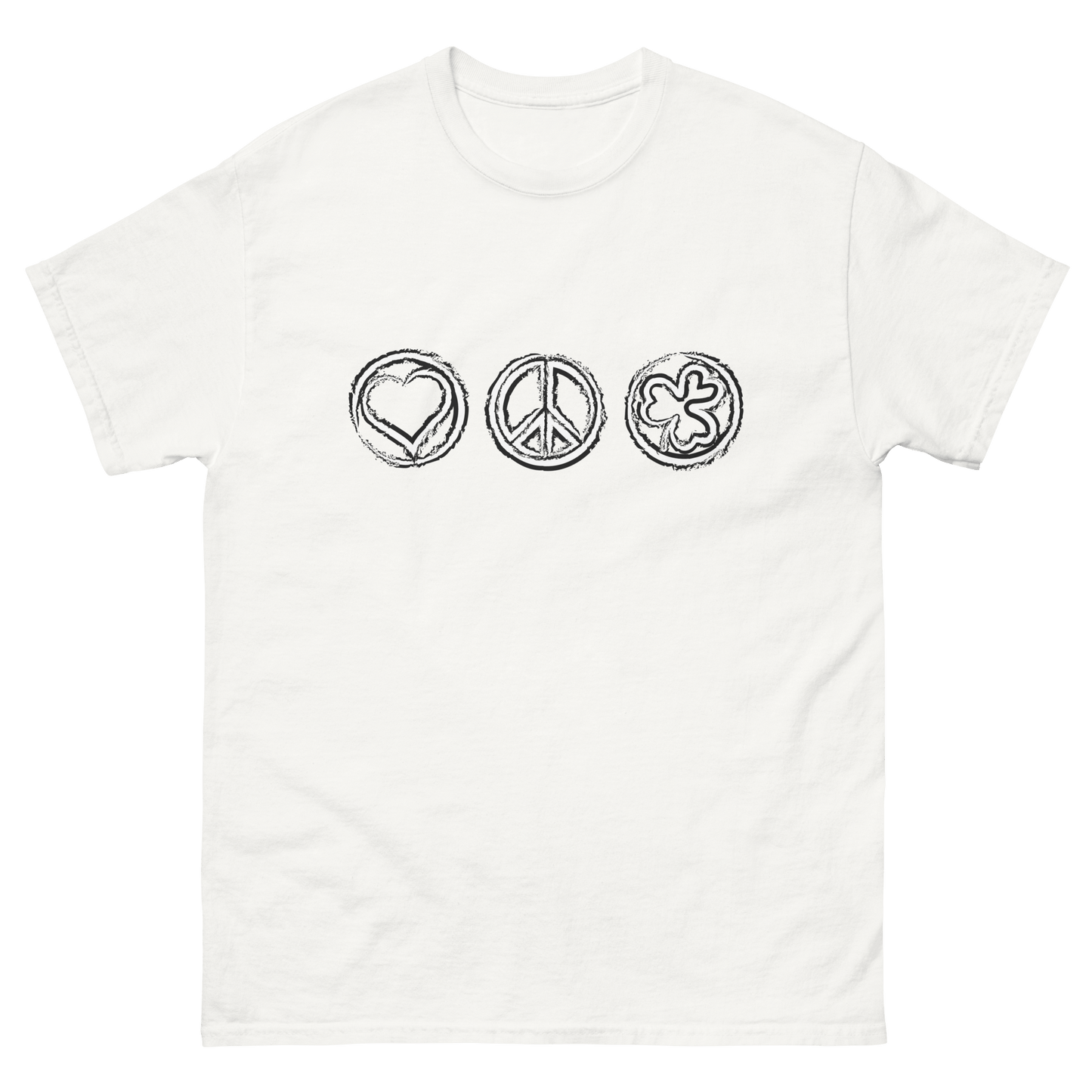 2024. The Journey. White T-shirt with prints on the front and back. - GRAFOTURE