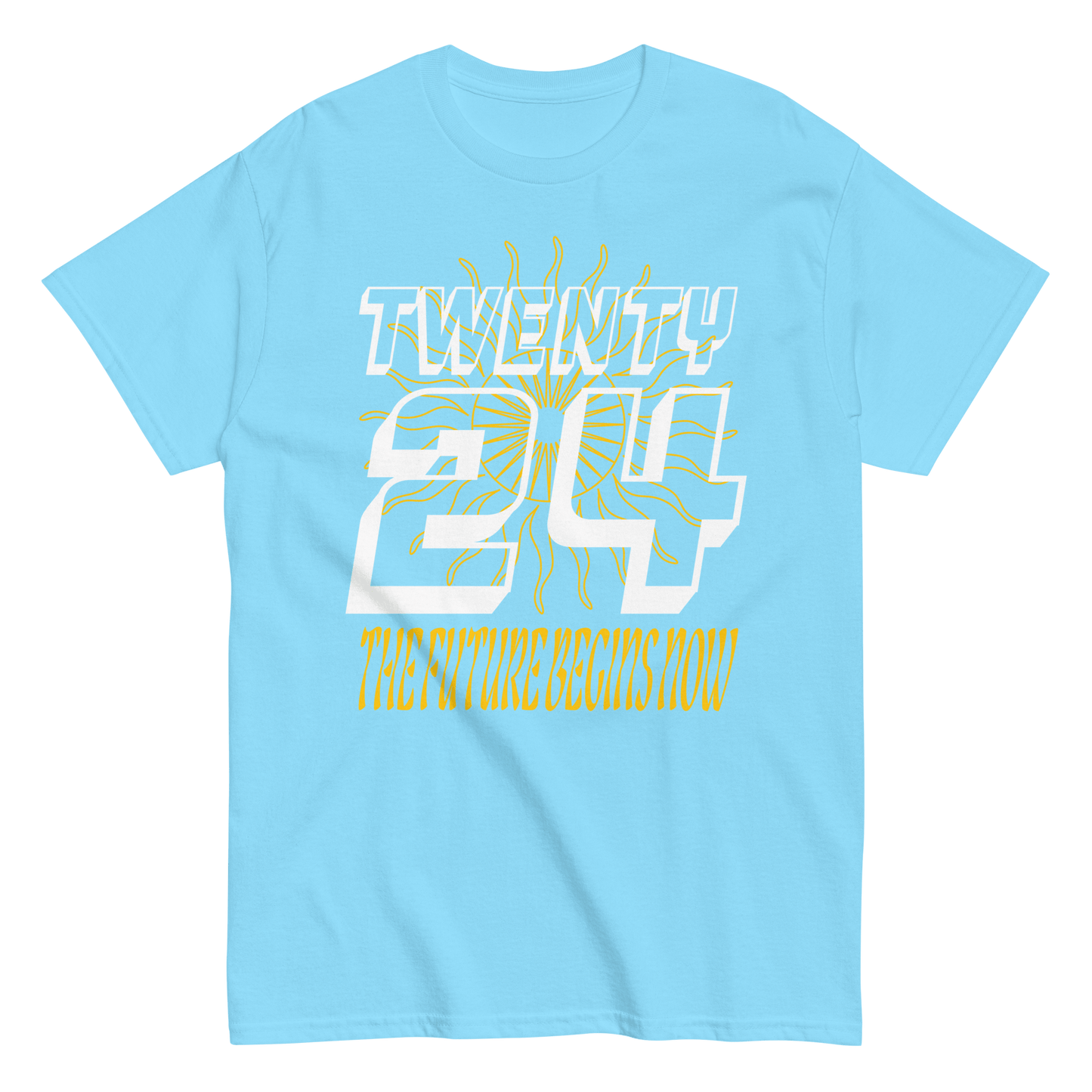 2024. TWENTY24. Classic T-shirt with a print on the front. - GRAFOTURE