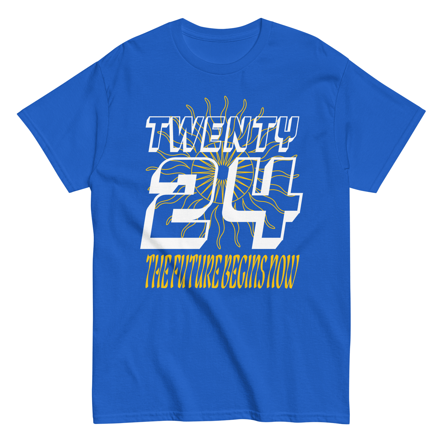 2024. TWENTY24. Classic T-shirt with a print on the front. - GRAFOTURE