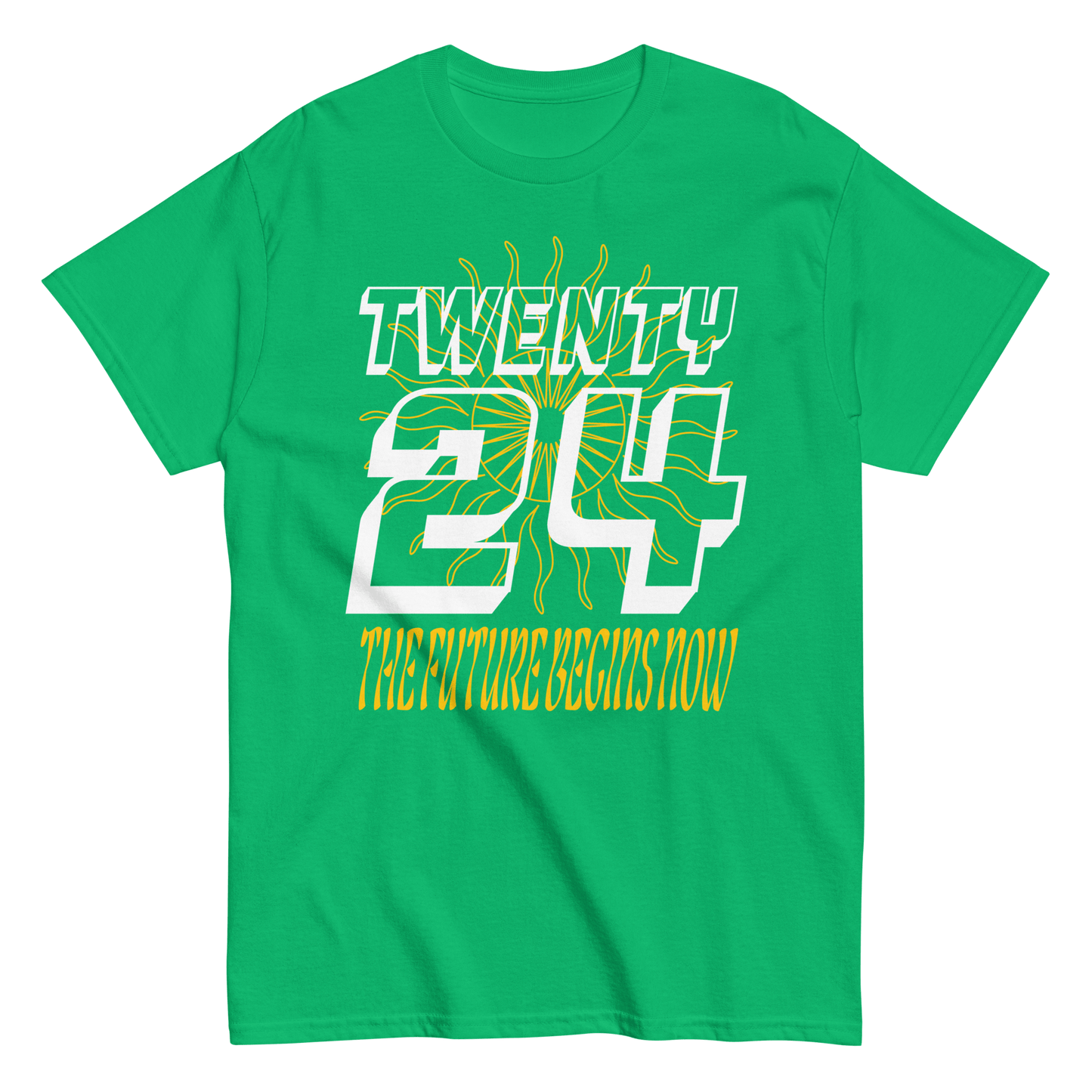 2024. TWENTY24. Classic T-shirt with a print on the front. - GRAFOTURE